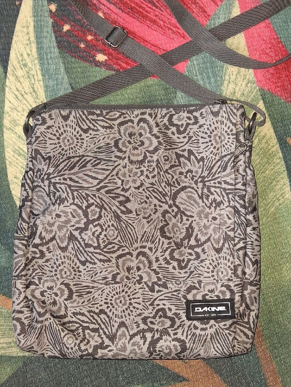 Dakine Floral Gray Crossbody Bag